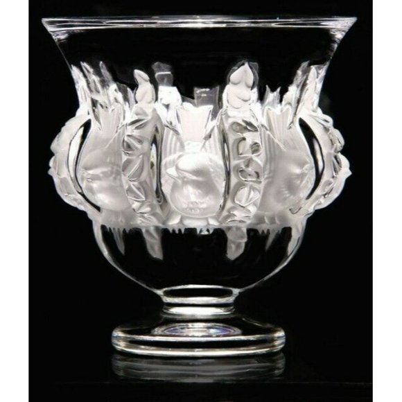 Lalique Other - 7/2209 Lalique Dampierre Vase 12230 Made In France French Art Glass 4 9/10"